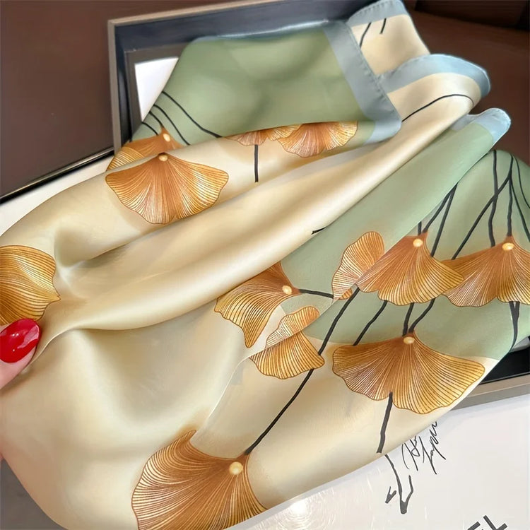 70cm satin silk scarf used as a hijab, wrist wrap, or elegant bandana for women