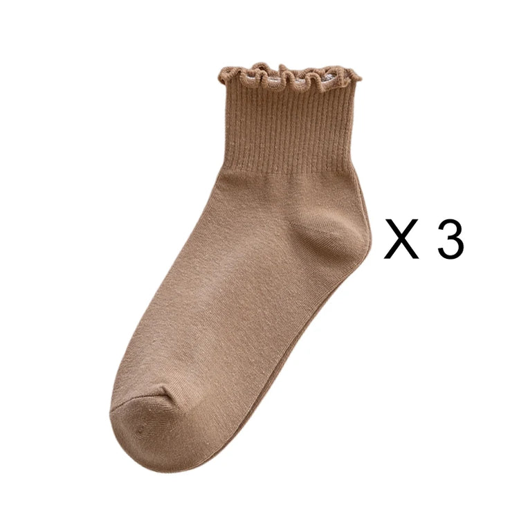 Casual ruffle socks for everyday wear