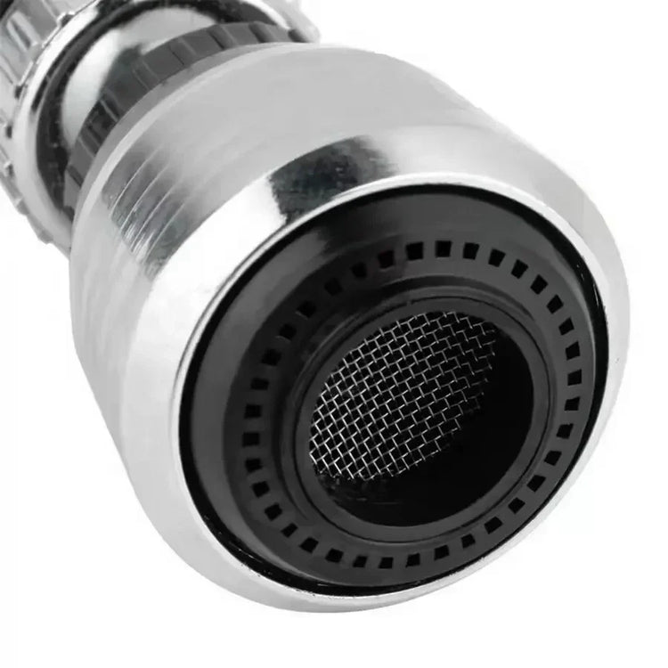 Water-saving faucet aerator attachment with 360° rotation for efficient dishwashing