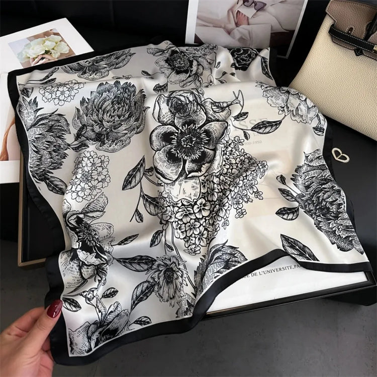 Elegant silk kerchief scarf for women, ideal for hand, wrist, head, or wrap styling