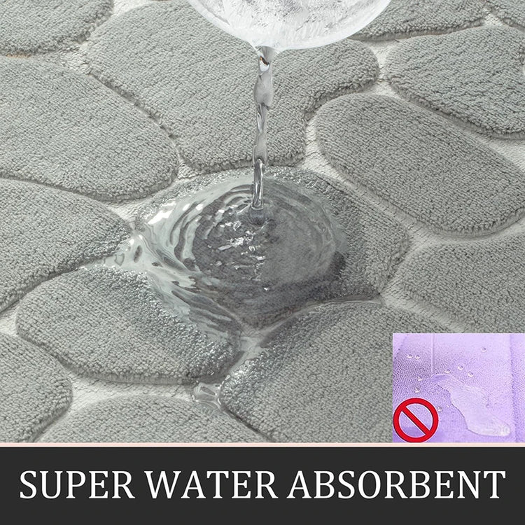 Durable bathroom carpet for wet floors