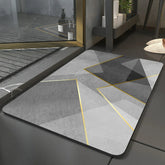 Absorbent diatomite bath mat for kitchen and bathroom