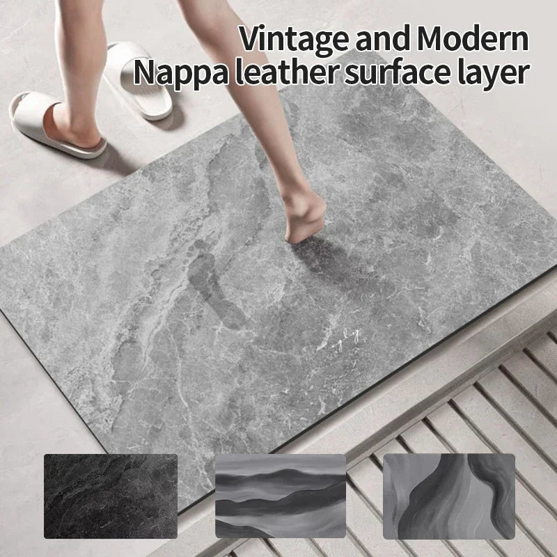 Toilet and bathtub side carpet with strong absorption