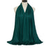 Long Muslim shawl made of modal cotton jersey fabric, wrapped elegantly around the head and ne