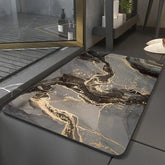 Absorbent diatomite bath mat for kitchen and bathroom