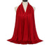 Long Muslim shawl made of modal cotton jersey fabric, wrapped elegantly around the head and ne