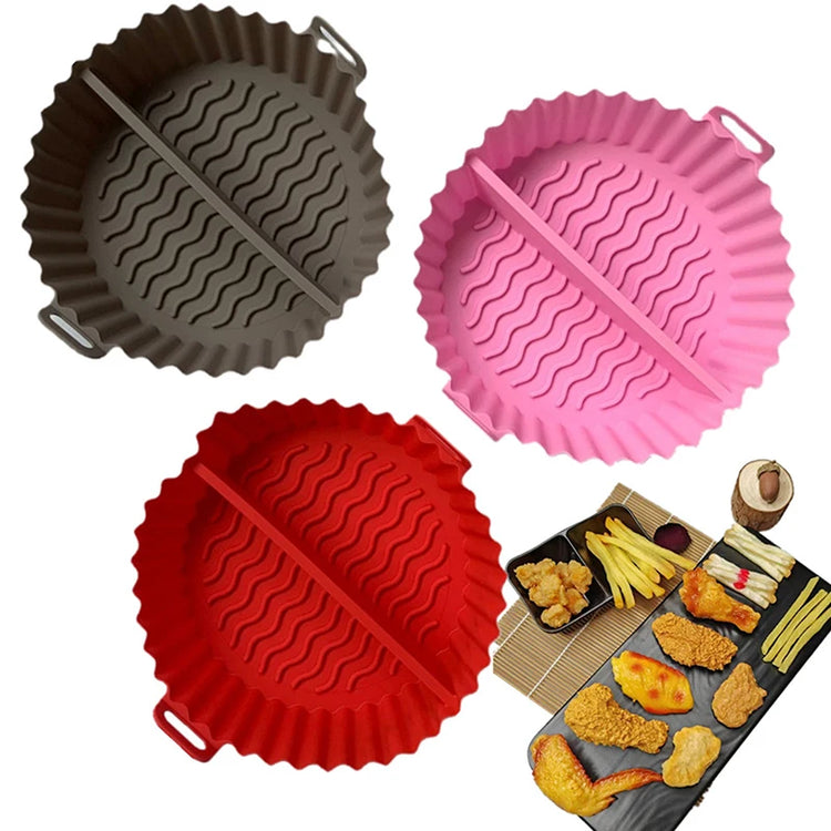 Silicone Air Fryer Divider Basket for Multi-Item Cooking