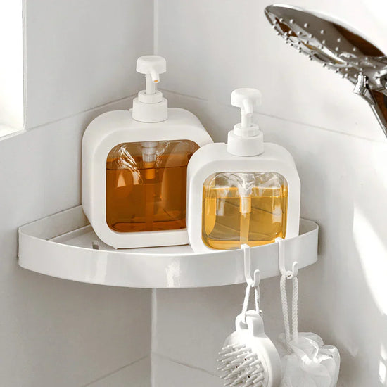 Transparent plastic soap dispenser bottle with pump, ideal for kitchen or bathroom use