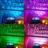 Bedroom night light with star and ocean wave projection