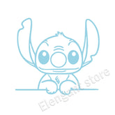Stitch peeking vinyl decal for car window, bumper, or laptop decoration 