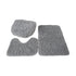 3-piece bath mat set with toilet lid cover