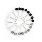 Elegant faux pearl brooch clips for women&