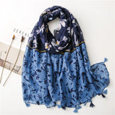 High quality lightweight pashmina stole, styled as a Muslim hijab or fashion wrap