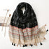 High quality lightweight pashmina stole, styled as a Muslim hijab or fashion wrap