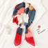 Luxury brand silk plaid square scarf for women, styled as a neck or hair tie
