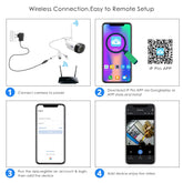 Hiseeu 5MP Outdoor IP Camera with Two-Way Audio and IP66 Waterproof Rating
