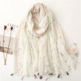 High quality lightweight pashmina stole, styled as a Muslim hijab or fashion wrap