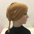 Cotton inner hijab with adjustable tie-back design, breathable and comfortable fit