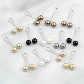 Elegant faux pearl brooch clips for women&