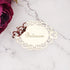 Decorative oval mirror sticker for door signage in bedroom or bath