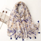 High quality lightweight pashmina stole, styled as a Muslim hijab or fashion wrap