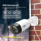 Hiseeu 5MP Outdoor IP Camera with Two-Way Audio and IP66 Waterproof Rating
