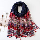 High quality lightweight pashmina stole, styled as a Muslim hijab or fashion wrap