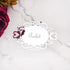 Decorative oval mirror sticker for door signage in bedroom or bath