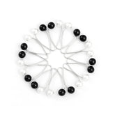 Elegant faux pearl brooch clips for women&