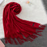 Soft long pashmina wrap used as hijab, headband, or stylish winter stole