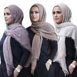 Breathable cotton shawl for Muslim women, ideal for prayer, daily wear, or layering