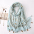 High quality lightweight pashmina stole, styled as a Muslim hijab or fashion wrap