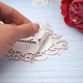 Decorative oval mirror sticker for door signage in bedroom or bath