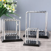 Science-themed home decor with mini Newton balance balls