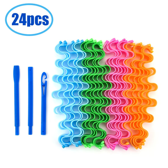 Harmless Soft Hair Curlers Heatless  DIY Magic Wave Curls Rollers Hair Accessories Curling Perm Bar Without Heat For Hair Tools