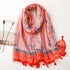 High quality lightweight pashmina stole, styled as a Muslim hijab or fashion wrap