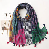 High quality lightweight pashmina stole, styled as a Muslim hijab or fashion wrap