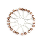 Elegant faux pearl brooch clips for women&