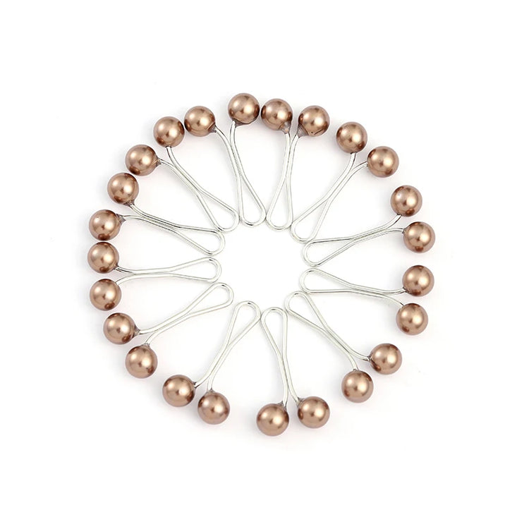 Elegant faux pearl brooch clips for women&