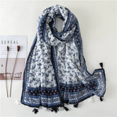 High quality lightweight pashmina stole, styled as a Muslim hijab or fashion wrap