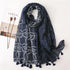 High quality lightweight pashmina stole, styled as a Muslim hijab or fashion wrap