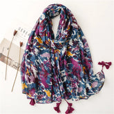 High quality lightweight pashmina stole, styled as a Muslim hijab or fashion wrap