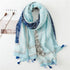 High quality lightweight pashmina stole, styled as a Muslim hijab or fashion wrap