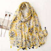 High quality lightweight pashmina stole, styled as a Muslim hijab or fashion wrap