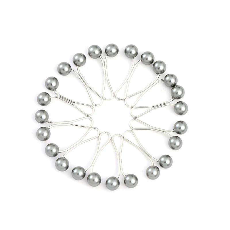 Elegant faux pearl brooch clips for women&