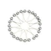 Elegant faux pearl brooch clips for women&