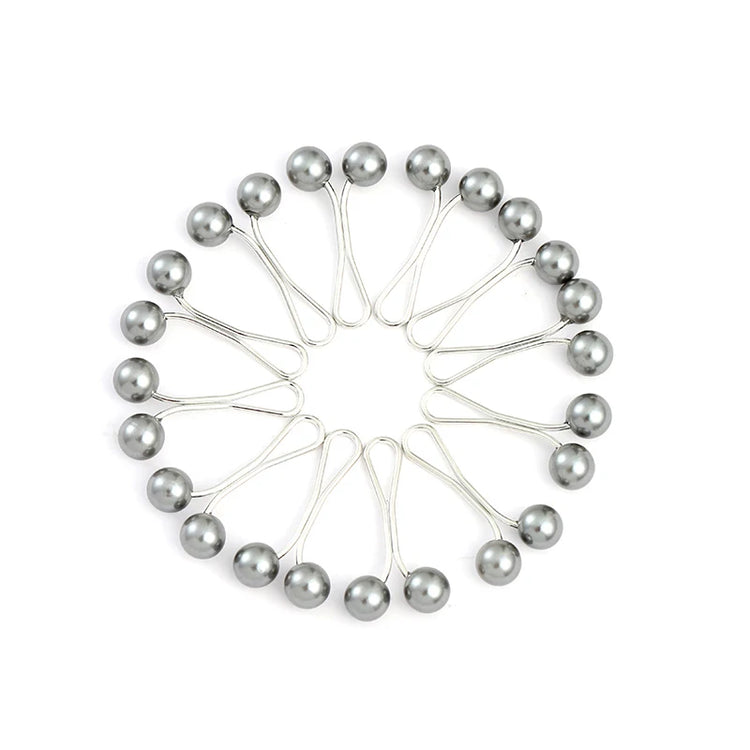 Elegant faux pearl brooch clips for women&