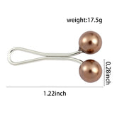 Elegant faux pearl brooch clips for women&