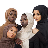 Breathable cotton shawl for Muslim women, ideal for prayer, daily wear, or layering