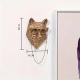 Decor Wall Art Decor Deer Head Wall Hanging Home Decor Bronzed Resin Animal Hanging Sculpture Animal Head Wall Hanging Ornaments